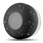 Mini Caixinha de Som Portátil Bluetooth para Chuveiro Prova D'água - Cor Preta