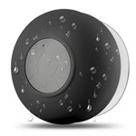 Ficha técnica e caractérísticas do produto Mini Caixinha de Som Portátil Bluetooth para Chuveiro Prova D'água - Cor Preta