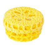Ficha técnica e caractérísticas do produto Mini Caixinha Redonda de Crochê para Lembrancinha - Amarela