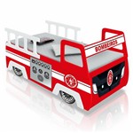 Ficha técnica e caractérísticas do produto Mini Cama Carro Bombeiro Infantil - Kids Mobili