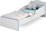 Ficha técnica e caractérísticas do produto Mini Cama Doce Sonho Branco/Azul - Qmovi