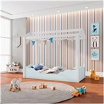 Ficha técnica e caractérísticas do produto Mini Cama Infantil Casinha Montessoriana Colorê - Azul Bebê