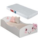 Mini Cama Infantil Lacinho 9A com Colchão Ortobom 150x70 Cm - Pura Magia