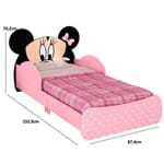 Ficha técnica e caractérísticas do produto Mini Cama Minnie Disney Pura Magia Rosa com Preto