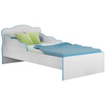 Ficha técnica e caractérísticas do produto Mini Cama Qmovi Doce Sonho 113 Branco Azul