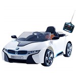 Ficha técnica e caractérísticas do produto Mini Carro Elétrico BMW I8 Concept Controle Remoto Branco - Belfix