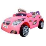 Ficha técnica e caractérísticas do produto Carro Eletrico Infantil Buzina Sons Luzes Criança Rosa - Importado