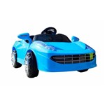 Ficha técnica e caractérísticas do produto Mini Carro Eletrico Infantil Azul - Bateria Recarregável de 6V - Import Way - Importway Sp
