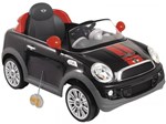 Mini Carro Elétrico Infantil Mini Cooper - com Controle Remoto 2 Marchas Emite Sons Kiddo