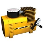 Ficha técnica e caractérísticas do produto Mini Compressor de Ar Chimpa 250 PSI - Amarelo