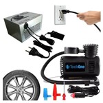 Mini Compressor de Ar + Fonte de Alimentação 127/220v Bivolt