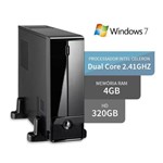 Ficha técnica e caractérísticas do produto Mini Computador Intel Dualcore 4gb Hd 320gb Hdmi Windows 7 3green Triumph Business Desktop