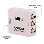 Ficha técnica e caractérísticas do produto Mini Conversor Vídeo Composto (RCA) para HDMI