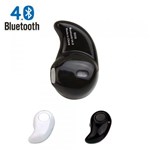 Mini Fone de Ouvido Sem Fio Bluetooth V4.0 Micro Menor do Mundo PRETO - Sam