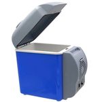 Ficha técnica e caractérísticas do produto Mini Geladeira Cooler Veicular 2 em 1 Esfria e Aquece Portatil Carro Camping 7,5L