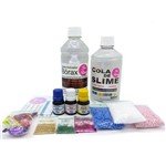 Ficha técnica e caractérísticas do produto Mini Kit para Fazer Clear Slime Slime Transparente, Pérolas Isopor, Corantes