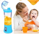 Ficha técnica e caractérísticas do produto Mini Liquidificador Portátil Shake Azul - Juice Cup