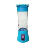 Mini Liquidificador Portátil Shake Juice Cup + Cabo USB - Azul