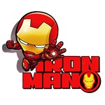 Ficha técnica e caractérísticas do produto Mini Luminária Homem de Ferro, 3D Light FX, Vermelho