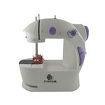 Ficha técnica e caractérísticas do produto Mini Máquina de Costura Portatil Bivolt Automática - 110v e 220v