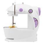 Ficha técnica e caractérísticas do produto Mini Máquina de Costura Portátil com Luz Bobinas Elétrica - Bivolt