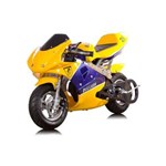 Ficha técnica e caractérísticas do produto Mini Moto Bk-R6 49CC - Amarelo