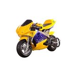 Ficha técnica e caractérísticas do produto Mini Moto Bull Bk-R6 Amarelo/Azul
