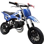Mini Moto Cross 49cc Dirt Bike a Gasolina 2 Tempos WVDB-006 Azul - Importway