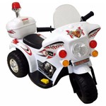Mini Moto Elétrica Infantil 7,5v-Branco