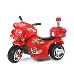 Ficha técnica e caractérísticas do produto Mini Moto Eletrica Infantil Policia 6V 18W Vermelha BW006VM Importway