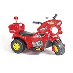 Ficha técnica e caractérísticas do produto Mini Moto Elétrica Police Vermelha 1346 - Unitoys