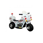 Ficha técnica e caractérísticas do produto Mini Moto Triciclo Elétrico Infantil Polícia BW-002 - Branca - Importway