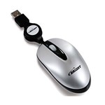 Ficha técnica e caractérísticas do produto Mini Mouse Bright Brasil Retrátil Prata Usb 0129