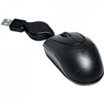 Ficha técnica e caractérísticas do produto Mini Mouse Cabo Retrátil USB 800dpi Preto Multilaser