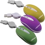 Ficha técnica e caractérísticas do produto Mini Mouse com Cabo Retrátil - Bright