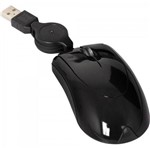 Ficha técnica e caractérísticas do produto Mini Mouse com Cabo Retratil USB 1200DPI MO48 Preto Multilaser