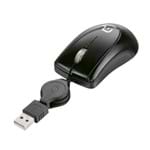 Ficha técnica e caractérísticas do produto Mini Mouse com Cabo USB Retrátil Preto MO159 Multilaser