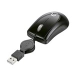 Ficha técnica e caractérísticas do produto Mini Mouse com Cabo USB Retrátil Preto MO159 Multilaser