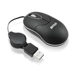 Ficha técnica e caractérísticas do produto Mini Mouse Emborrachado USB Preto - Multilaser