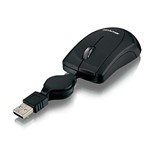 Ficha técnica e caractérísticas do produto Mini Mouse Multilaser USB Mini Retrátil Preto - MO159