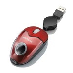 Ficha técnica e caractérísticas do produto Mini Mouse Multilaser Vermelho Usb 800 Dpi - Mo099