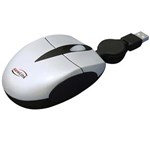 Ficha técnica e caractérísticas do produto Mini Mouse NewLink Retrátil Soft MO307- Prata