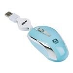 Ficha técnica e caractérísticas do produto Mini Mouse Opt Ms3209lsi Usb Azul Retratil C3tech
