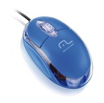 Ficha técnica e caractérísticas do produto Mini Mouse Óptico Azul Classic USB 800dpi para PC e Notebook Multilaser MO001