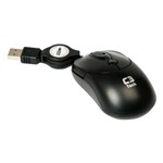 Ficha técnica e caractérísticas do produto Mini Mouse Óptico C3 Tech Ms3208bk Usb Preto Retrátil