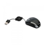 Ficha técnica e caractérísticas do produto Mini Mouse Óptico Retrátil USB 606047 Prata - Maxprint