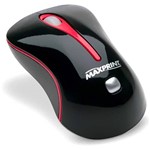 Ficha técnica e caractérísticas do produto Mini Mouse Óptico USB Preto/Vermelho - Maxprint