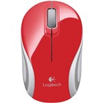 Ficha técnica e caractérísticas do produto Mini Mouse Óptico Usb Wireless Vermelho M187 Logitech