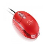Ficha técnica e caractérísticas do produto Mini Mouse Óptico Vermelho Classic USB 800dpi para PC e Notebook Multilaser MO003
