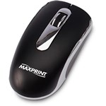 Ficha técnica e caractérísticas do produto Mini Mouse Ótico Retrátil USB Preto Maxprint - 606181